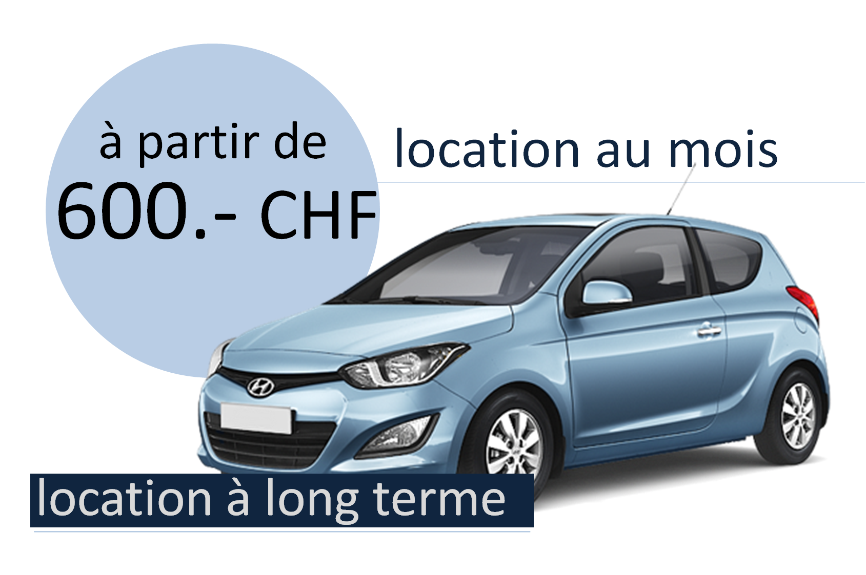 Voitures de location bon marché à Bienne, location à la semaine
