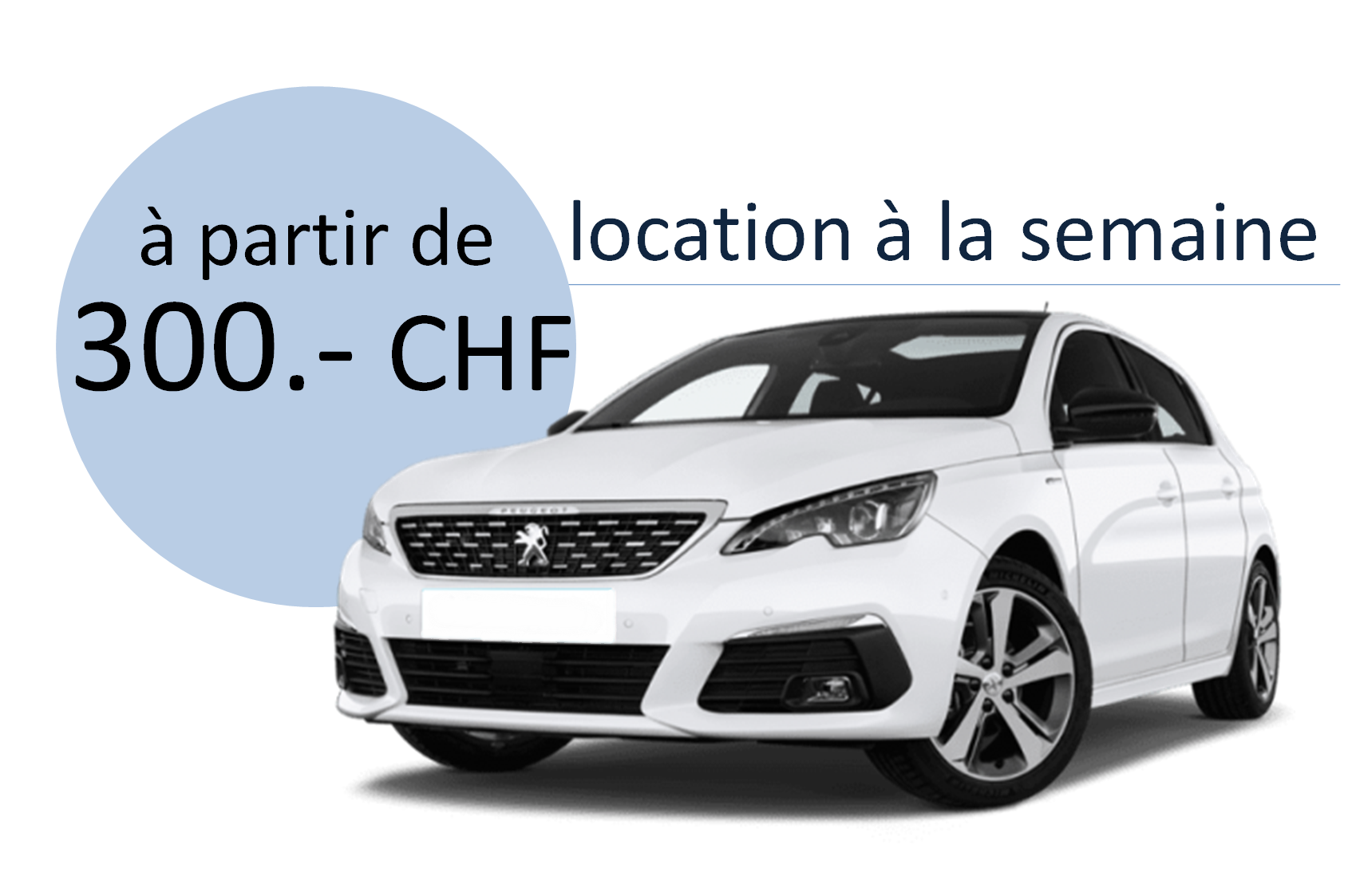 Voitures de location bon marché à Bienne, location à la semaine